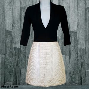 H&M Embroidered Skirt